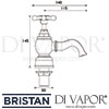 Bristan Trinity Bath Taps Dimensions